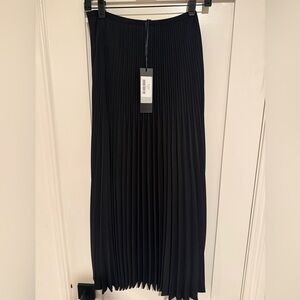 Jenni Kayne Black A-Line Pleated Skirt NWT